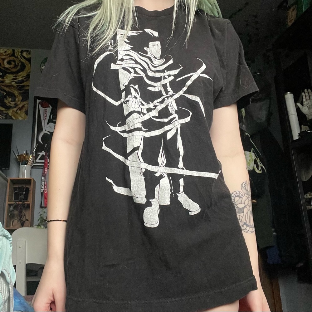Aikawa Anime My Hero Academia Black and White Hot Topic Graphic Tee